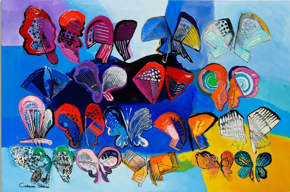 Colorful Wings  - Calman Shemi - Eden Gallery