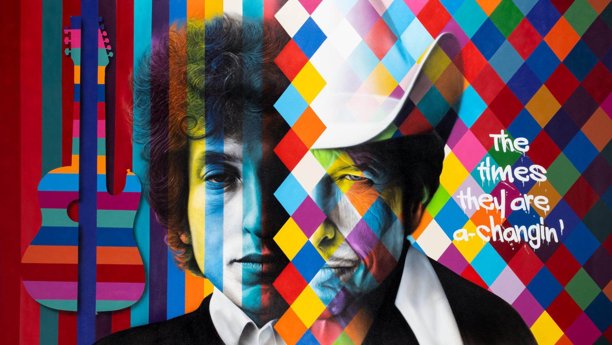 Bob Dylan - Eduardo Kobra - Eden Gallery