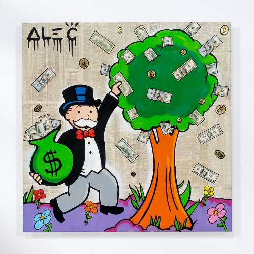 Monopoly Picking $ Tree $100 Bills