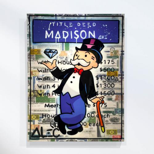 Monopoly Diamond in the Air Madison Ave. Title Deed
